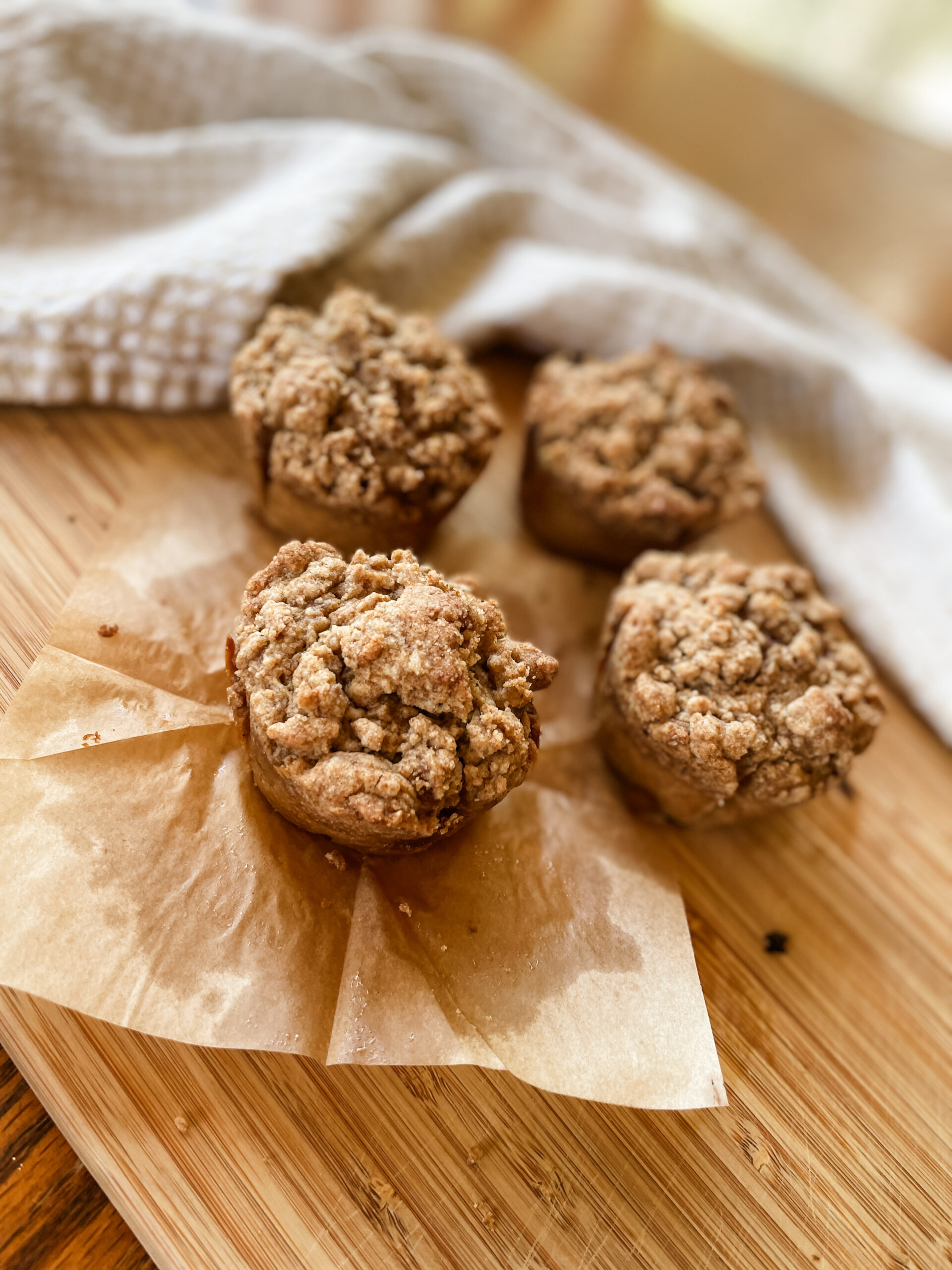 muffins on a cutting board
