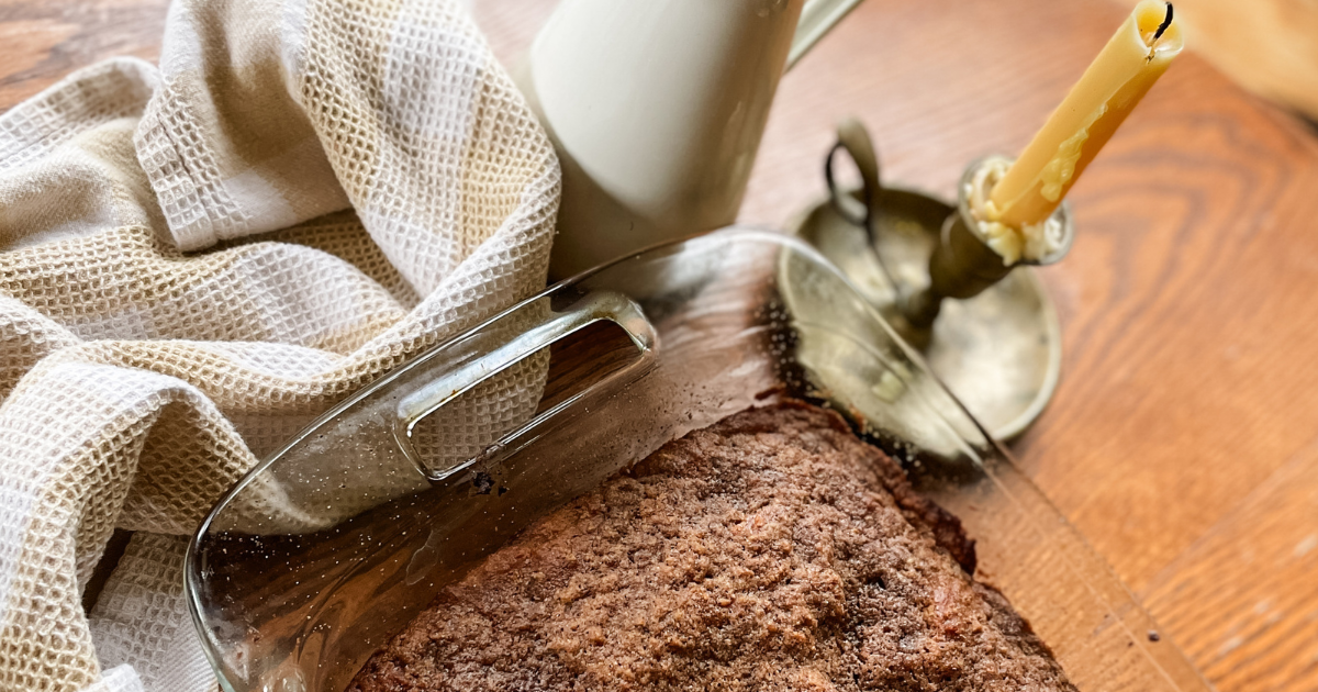 coffee cake on table