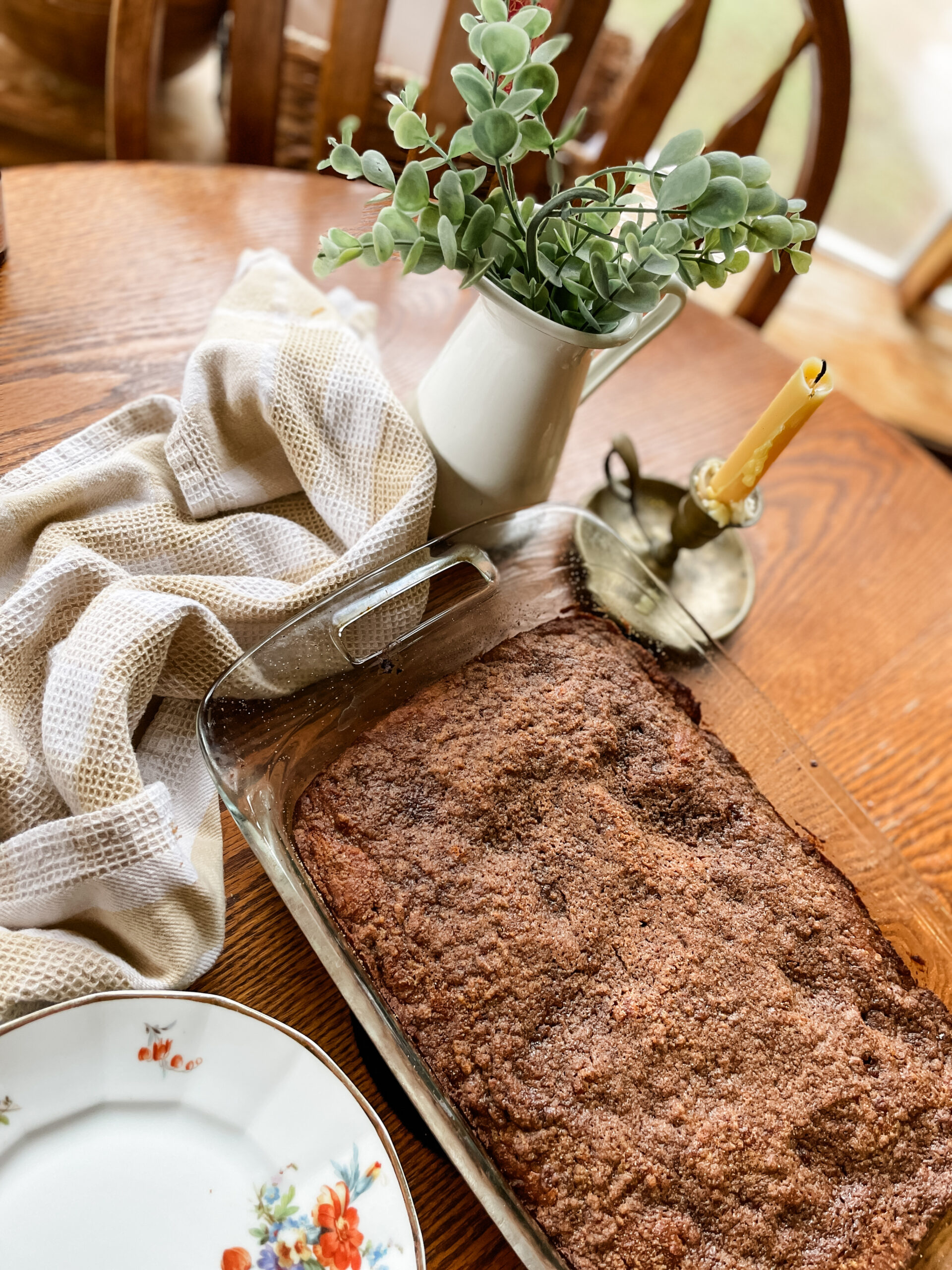 coffee cake on a table